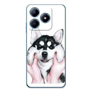 Чохли з собаками для Realme C63 4G (VPrint) (Радісний Хаскі)