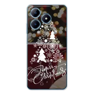 Рождественские Чехлы для Realme C63 4G (VPrint) (Елочка узорная)