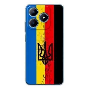 Украинские Чехлы для Realme C63 4G с картинкой УПА (AlphaPrint) (Прапор УПА)