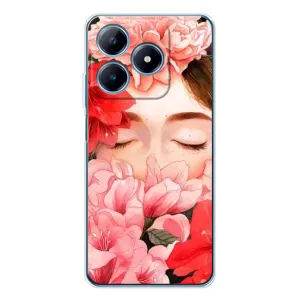 Чехлы (ART) Цветы на Realme C63 4G (VPrint) (Очі в квітах)