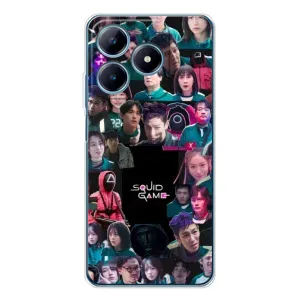 Чохол Гра в кальмара для Realme C63 4G (Колаж Гра кальмара)