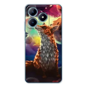 Чехлы с картинкой Лисички для Realme C63 4G (VPrint) (Лисица в космосе)