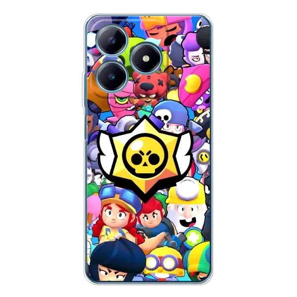 Чехол с принтом «Лого Brawl Stars» для Realme C63 4G