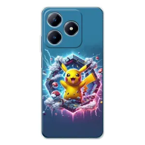 Чохол з Пікачу на Realme C63 4G (Лого Пікачу)
