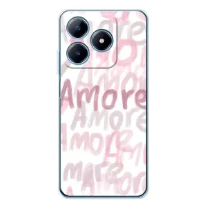 Чохол з розовим принтом для Realme C63 4G (Аморе любов)