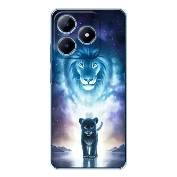 Чехол с принтом «Маленький лев» для Realme C63 4G Чехол с принтом «Маленький лев» для Realme C63 4G