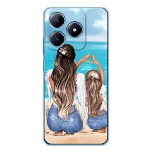 Чохол з друком для Realme C63 4G - (Мама з дитинкою) (AlphaPrint) (Мама з донькою)