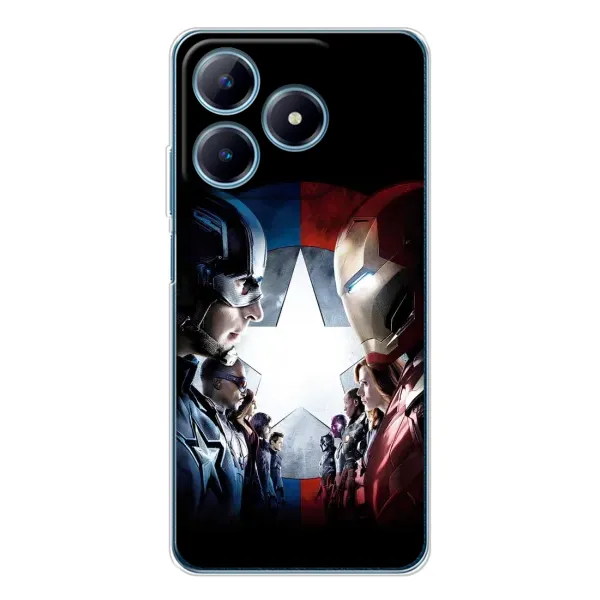 Чехол с принтом «Марвел стайл» для Realme C63 4G