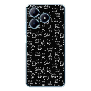 Чехол с принтом «Меленькие котики» для Realme C63 4G