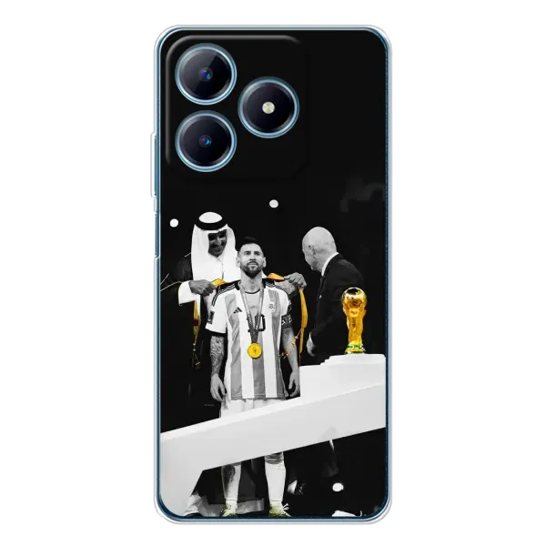Чехол с принтом «Месси в накидке» для Realme C63 4G