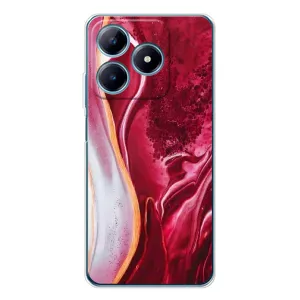 Чохол для Реалмі С63 4G - з принтом (Дизайнерські) (AlphaPrint) (Мрамор червоний)