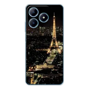 Чехол Эйфелева Башня для Realme C63 4G - (AlphaPrint) (Ночной Париж)