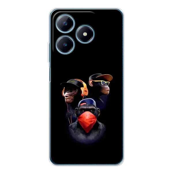 Чехол с принтом «Три обезьяны» для Realme C63 4G Чехол с принтом «Три обезьяны» для Realme C63 4G