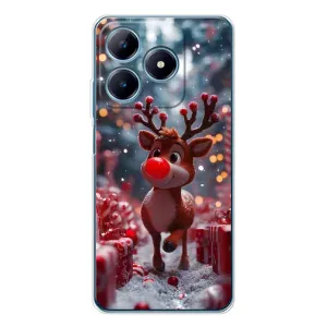 Чехол с принтом «Олень среди подарков» для Realme C63 4G