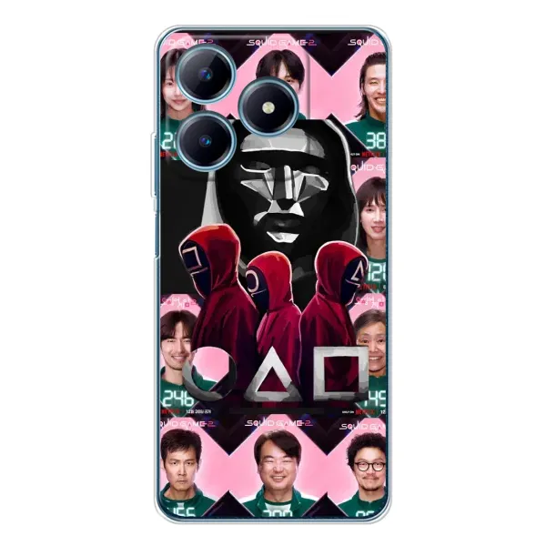 Чохол з принтом «Учасники Гра кальмара» для Realme C63 4G
