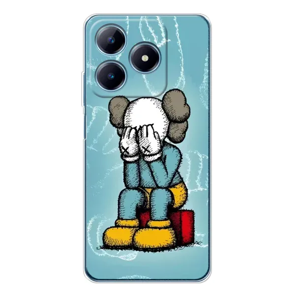 Чехол с принтом «Плач Bearbrick» для Realme C63 4G