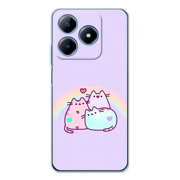Чехол с принтом «Радужные котики» для Realme C63 4G Чехол с принтом «Радужные котики» для Realme C63 4G