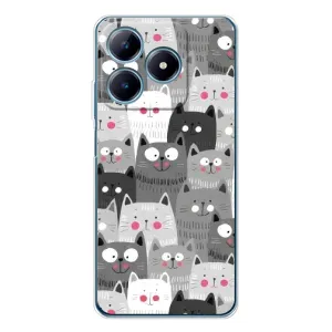 Чохли з Котиками для Realme C63 4G (VPrint) (Мальовані котики)