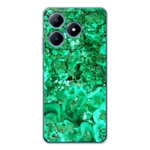 Мраморний чехол на Realme C63 4G (VPrint) (Салатовий Мрамор)