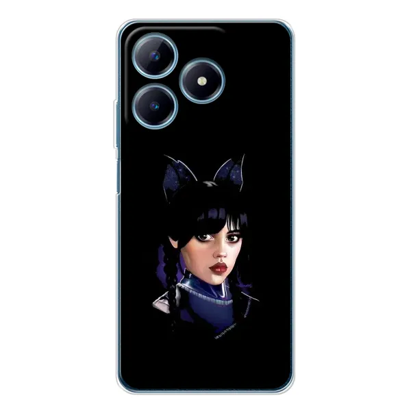 Чехол с принтом «серьезная Уэнздей» для Realme C63 4G