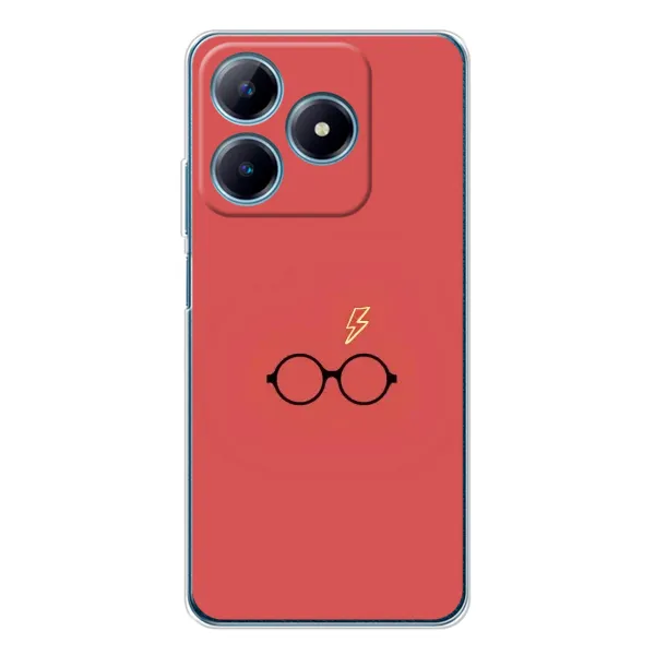 Чехол с принтом «шрам и очки» для Realme C63 4G Чехол с принтом «шрам и очки» для Realme C63 4G