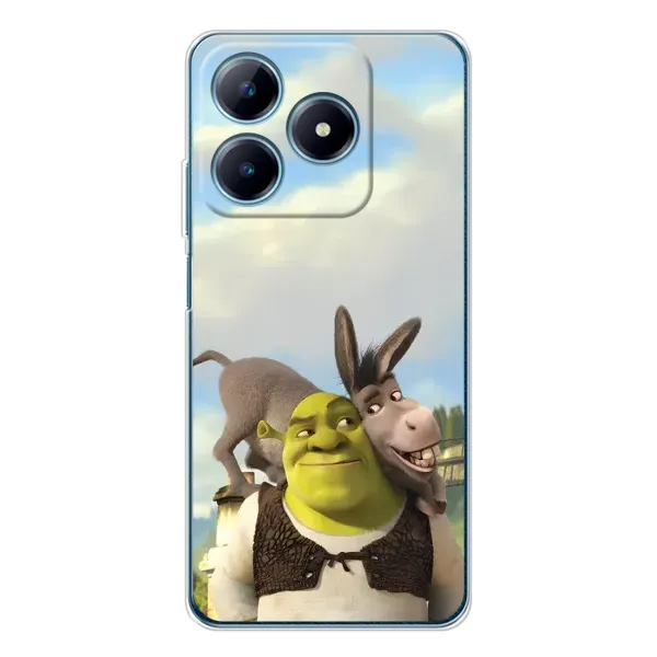 Чохол з принтом «Шрек та Осел» для Realme C63 4G Чохол з принтом «Шрек та Осел» для Realme C63 4G