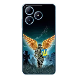 Чехлы с картинкой ЗСУ для Realme C63 4G (AlphaPrint) (Солдат ЗСУ)
