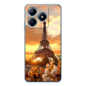 Чехол Эйфелева Башня для Realme C63 4G - (AlphaPrint) (Солнечная башня)