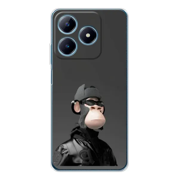 Чехол с принтом «стильная обезьяна NFT» для Realme C63 4G