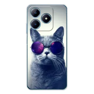 Чехол с принтом «Стильный кот» для Realme C63 4G