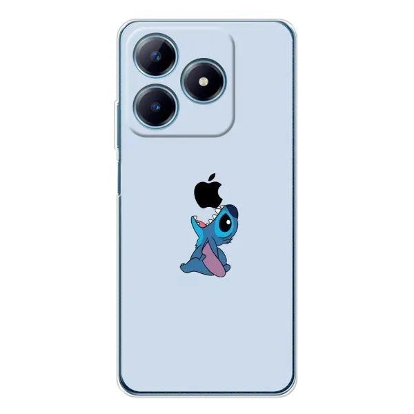 Чехол с принтом «Stitch apple» для Realme C63 4G