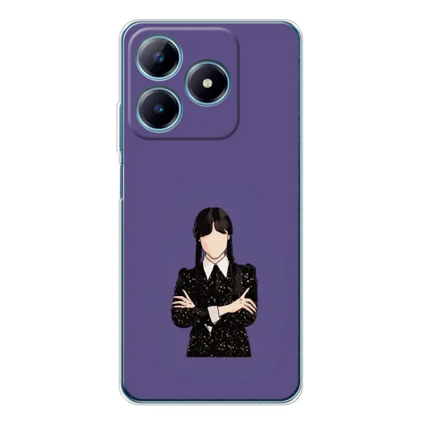 Чехол с принтом «Уэнздей в черном» для Realme C63 4G