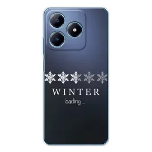 Зимние Чехлы для Реалми С63 4G - прозрачный фон (Winter loading)