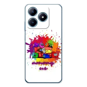Чохли Амонг Ас для Realme C63 4G (AlphaPrint) (Яскравий АмонгАс)