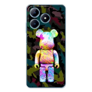 Чехол с принтом «Яркий Bearbrick» для Realme C63 4G