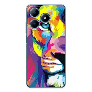 Чехол с принтом «Яркий Лев» для Realme C63 4G