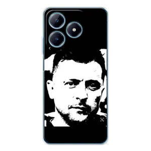 Чехол для Realme C63 4G (AlphaPrint - с принтом Зеленского)