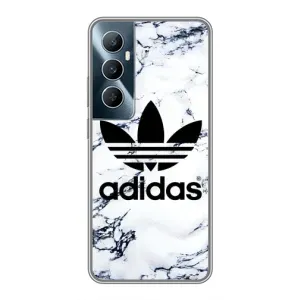 Чехлы Адидас для Realme C65 (AlphaPrint) (Адидас на мраморе)