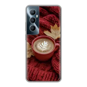 Чехол с принтом «Кофе на пледе» для Realme C65