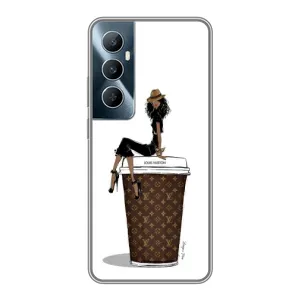 Чехлы Луи Витон для Realme C65 (AlphaPrint - LOUIS VUITTON) (кофе LOUIS VUITTON)