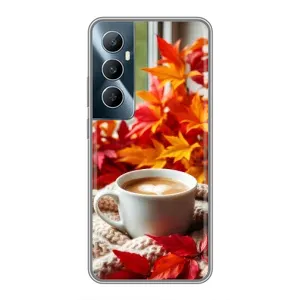 Чехол с уникальным дизайном «Осень с кофе» для Realme C65