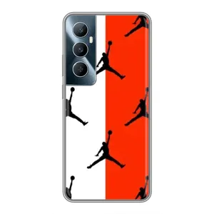 Чехлы для Realme C65 - с картинкой JORDAN (AlphaPrint) (Лого Джордан)