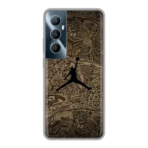 Чехлы для Realme C65 - с картинкой JORDAN (AlphaPrint) (Logo Jordan)