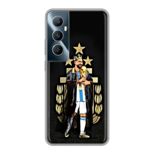 Чехлы для Realme C65 (Leo чемпион) (AlphaPrint) (Месси Король)