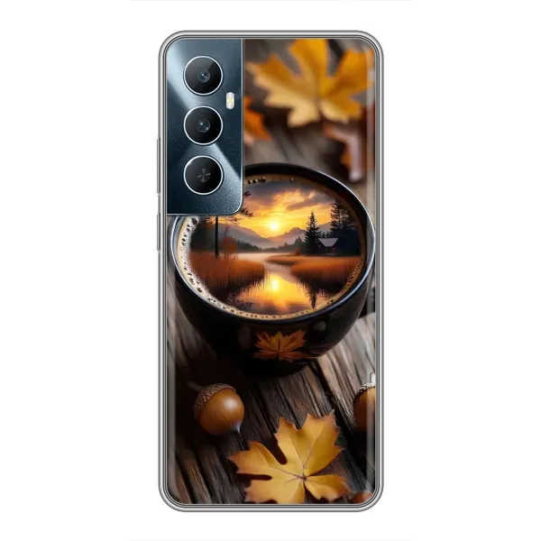 Чехол с принтом «Темный кофе» для Realme C65