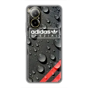 Чехлы Адидас для Realme C67 (AlphaPrint) (Адидас принт)