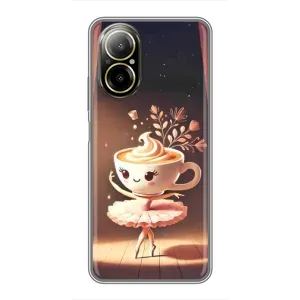 Чохол з мемом Тралалело тралала на Realme C67 (Балерина капучина)