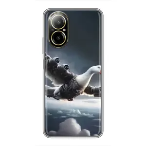 Чохол з мемом Тралалело тралала на Realme C67 (Бомбардіні гусіні)
