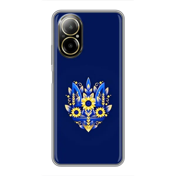 Чехол с принтом «Цветочный Герб» для Realme C67