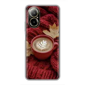 Чехол с принтом «Кофе на пледе» для Realme C67